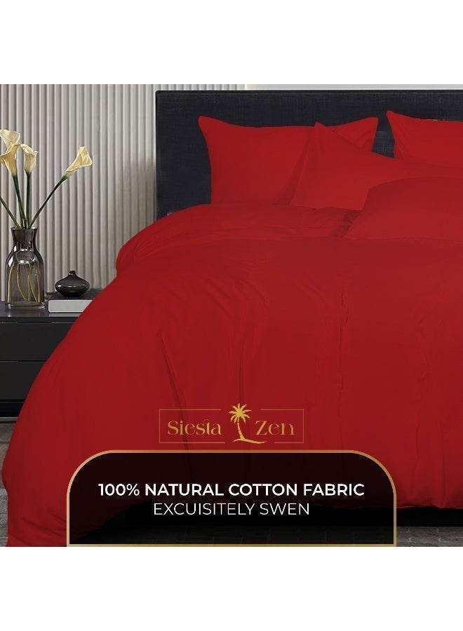 Siesta Zen Microfiber Duvet Cover Set (1 Cover + 2 Pillowcases) – Ultra Soft, Wrinkle-Resistant, Breathable & Lightweight –  Button Closure – Machine Washable Bedding Set - Image 2